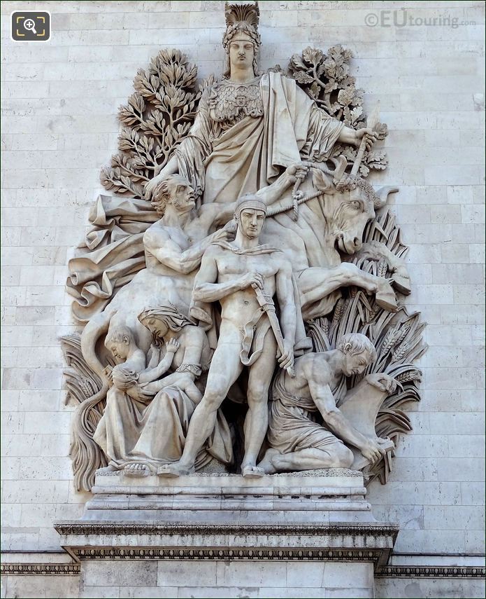 Paix de 1815 on the Arc de Triomphe