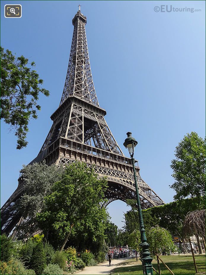 Eiffel Tower SE and SW facades