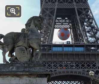 Gallic Warrior statue at Eiffel Tower