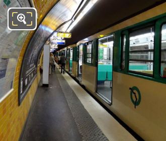 Commuters using the Paris metro