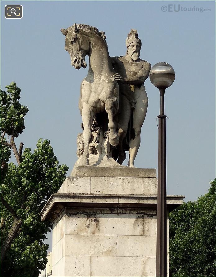 Greek Warrior statue on Pont d'Iena