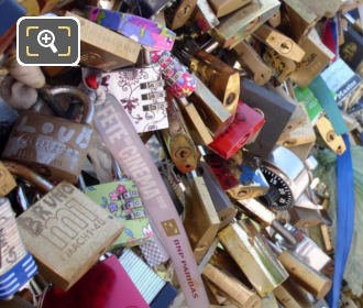 Love Locks on Pont de l'Archeveche