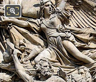 Sculptures on the Arc de Triomphe