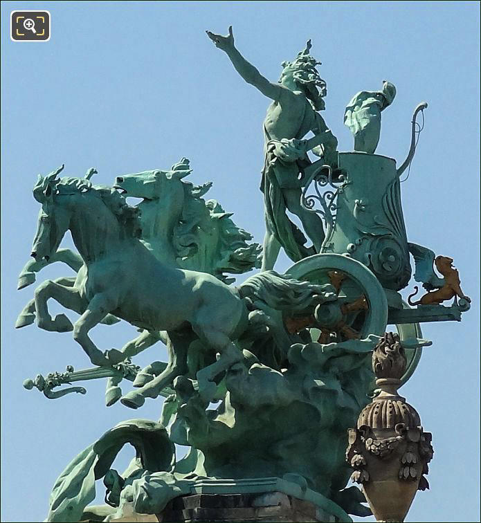 Quadrigas statues on Grand Palais