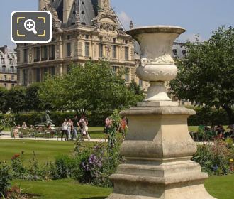 Tuileries Gardens historical stone vase