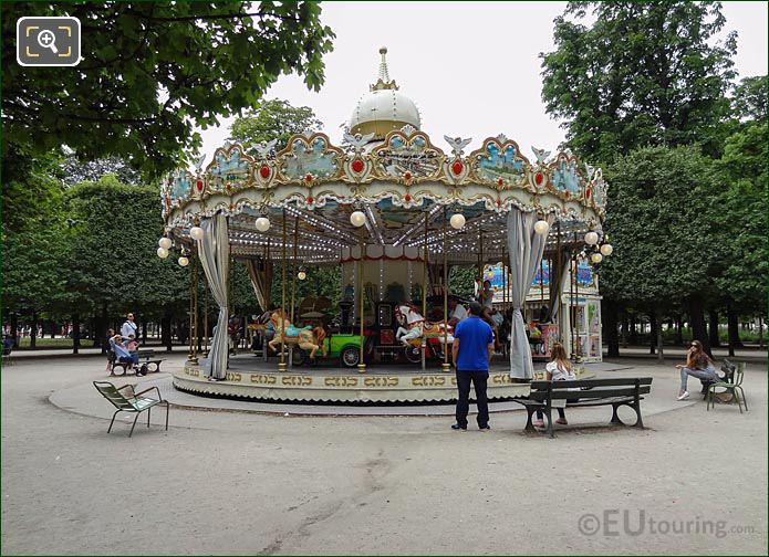 Childrens carousel at Tuileries Gardens