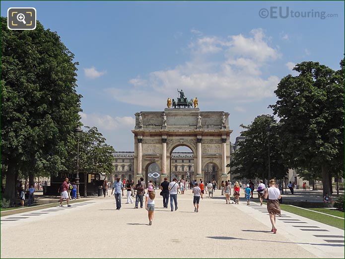 Arc de Triomphe du Carrousel by Tuileries Garden