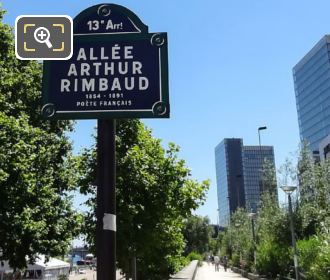 Allee Arthur Rimbaud signpost