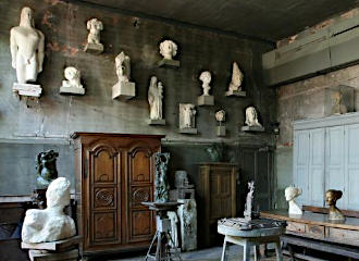 Antoine Bourdelle statues in room