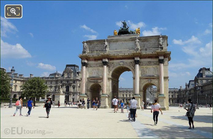 Arc de Triomphe du Carrousel with the Louvre Museum