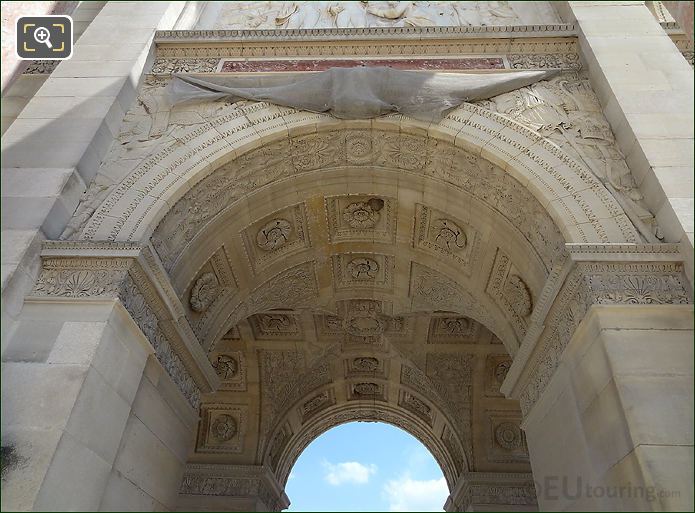 Archways on the Arc de Triomphe du Carrousel