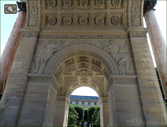 The Arc de Triomphe du Carrousel cental arch