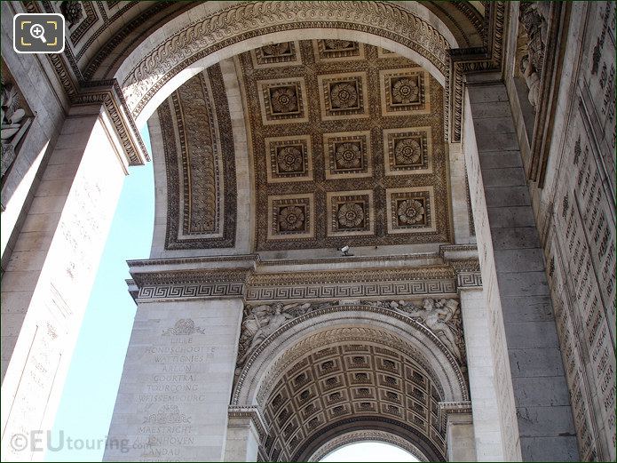 Arc de Triomphe ceiling decorations