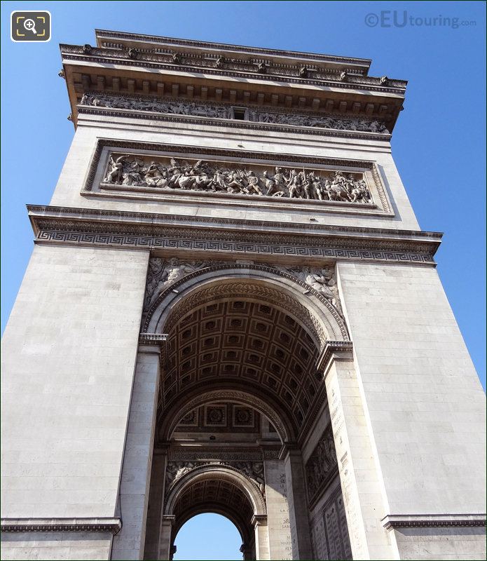 Side of the Arc de Triomphe