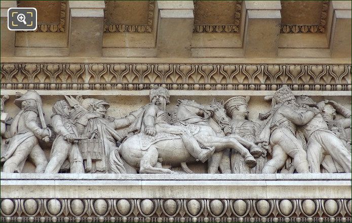 Pediment frieze at the Arc de Triomphe