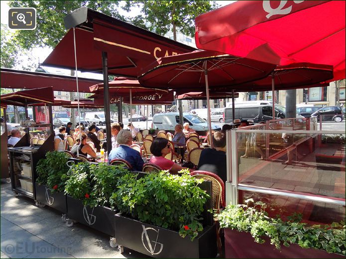 Cafe George V, Avenue des Champs Elysees, Paris