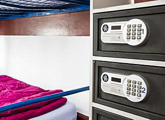 Bastille Hostel electronic safes