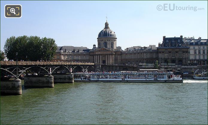 Bateaux Mouches by Pont des Arts and Institut de France