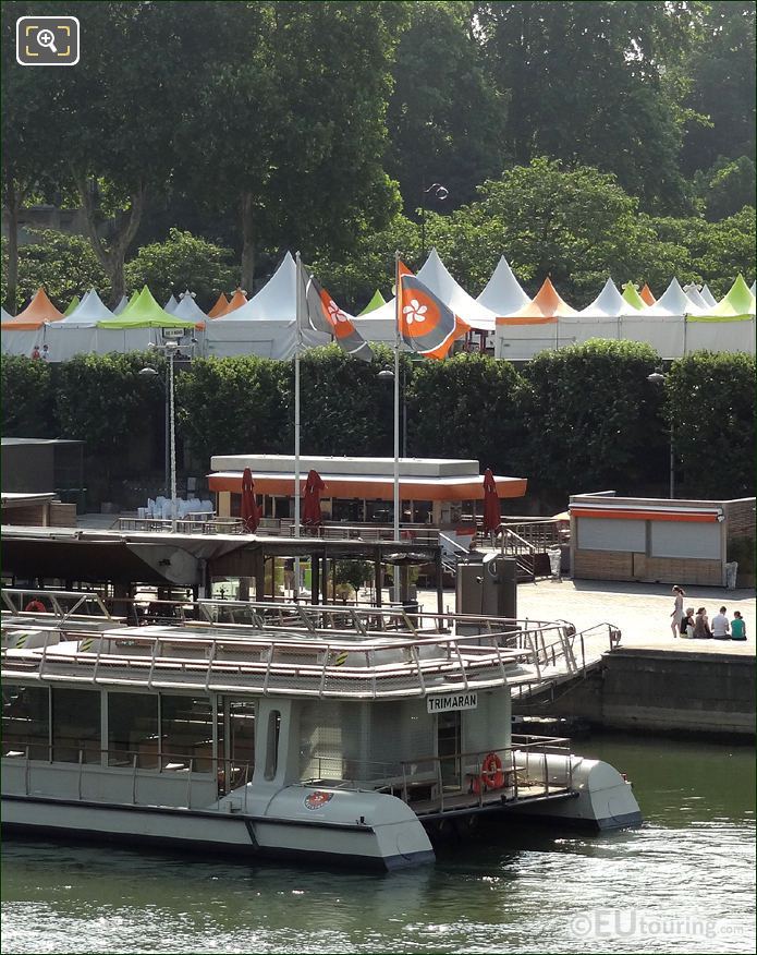 Bateaux Parisiens trimaran sightseeing tour boat