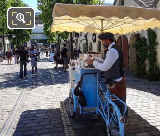 Bercy Village bicycle vending cart