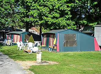 French campsite tent rental