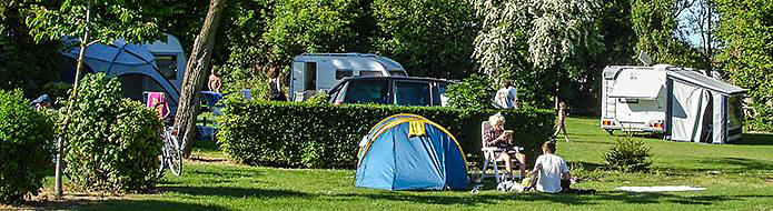 French campsite camping plots