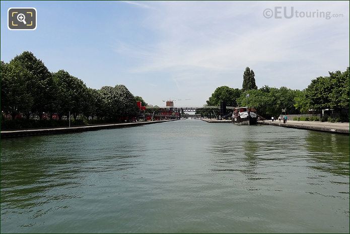 Canal de l'Ourcq entering Park Villette