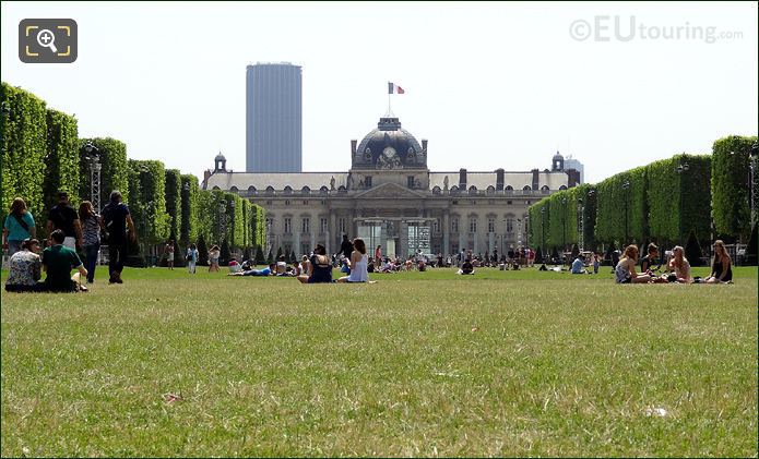 Ecole Militaire at the bottom of the Champ de Mars