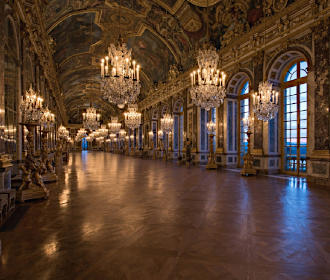 The Hall of Mirrors at Chateau de Versailles Paris