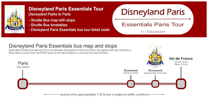 Disneyland Paris Essentials bus tour of Paris
