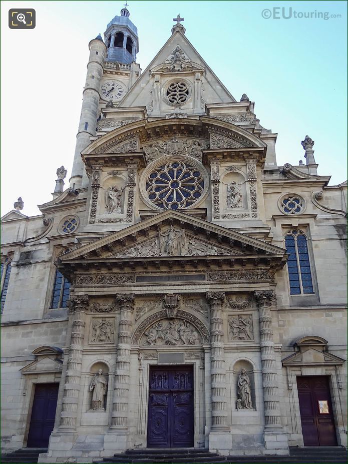 Eglise Saint-Etienne-du-Mont centre pavilion and entrance