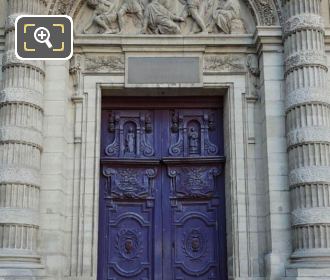 Eglise Saint-Etienne-du-Mont front doors and entrance