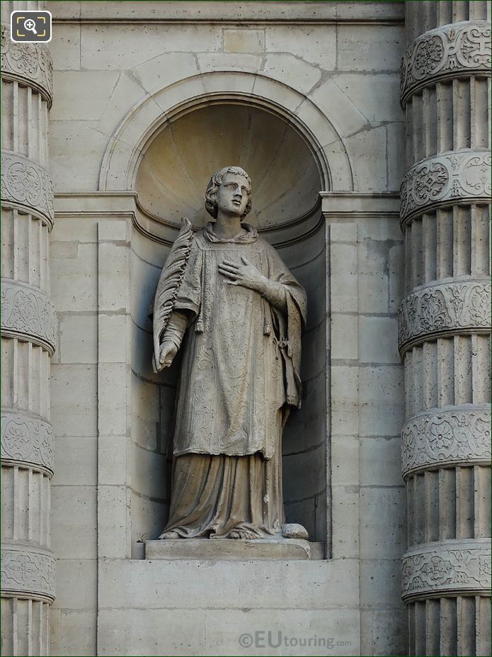 Eglise Saint-Etienne-du-Mont Saint Stephen statue