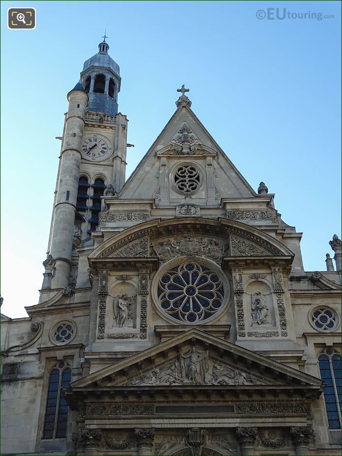 West Rose Window on Saint-Etienne-du-Mont church