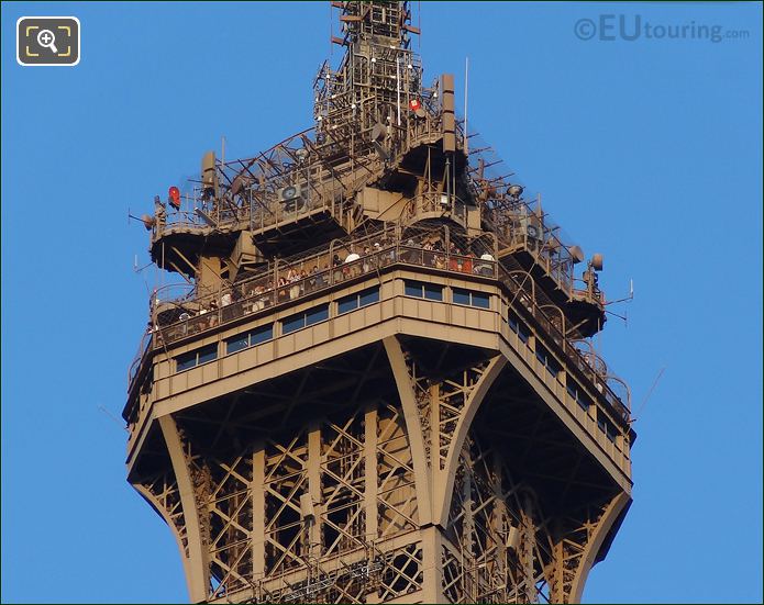 Eiffel Tower top viewing platform