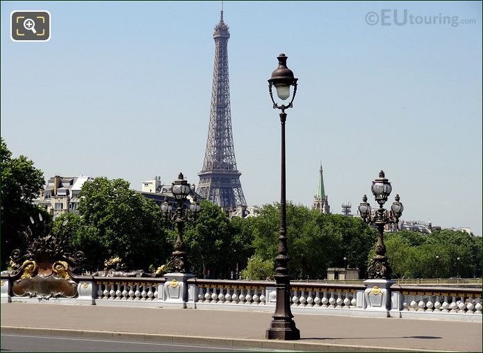 Eiffel Tower viewed from Pont Alexandre III