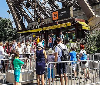 Eiffel Tower east pier ticket office