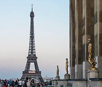 Jardins du Trocadero and Eiffel Tower