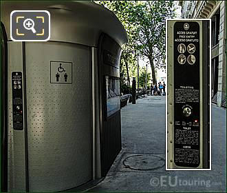 Free public toilets in Paris