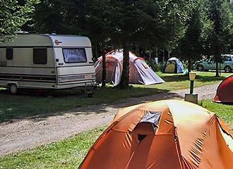 Camping de la Foret caravan pitches