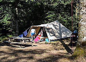Domaine de Mialaret Campsite tent pitches