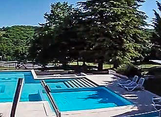 Chateau de Lacomte Country Club swimming pool