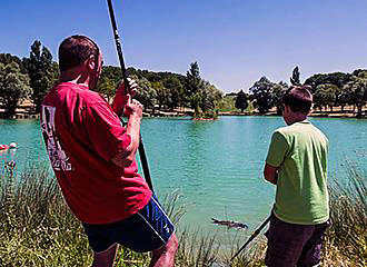 Le Lac des 3 Vallees Campsite fishing