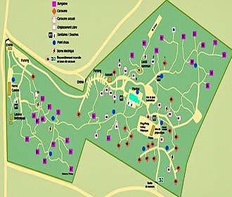 Camping Naturiste des Bois de Valence plan