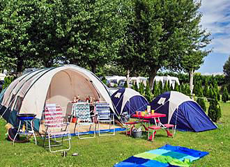 Camping La Route Blanche tent plots