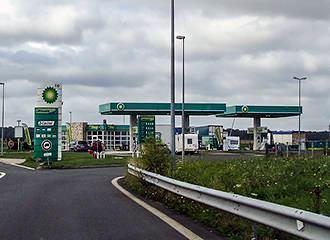 French petrol station