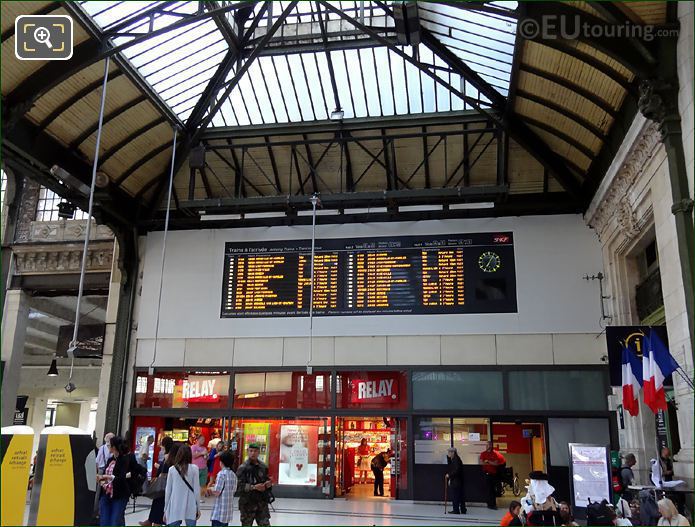 Gare de Lyon electronic board