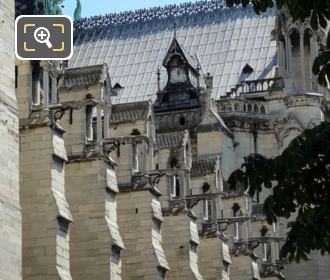 Row of Gargoyles on Notre Dame Cathedral