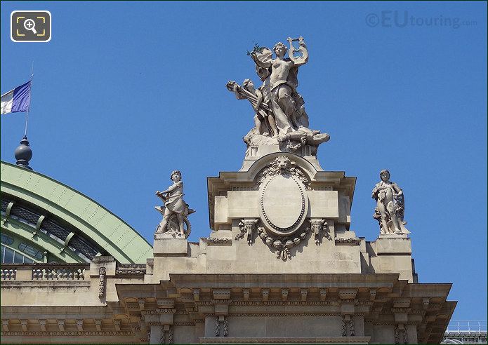 Grand Palais statues over main entrance