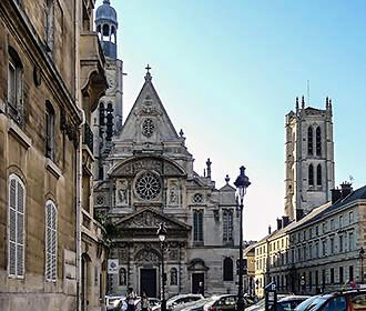 1863 Stoning Of Saint Stephen Sculpture On Eglise Saint-Etienne-du-Mont Eglise Saint-Etienne-du-Mont Stoning Of Saint Stephen Sculpture